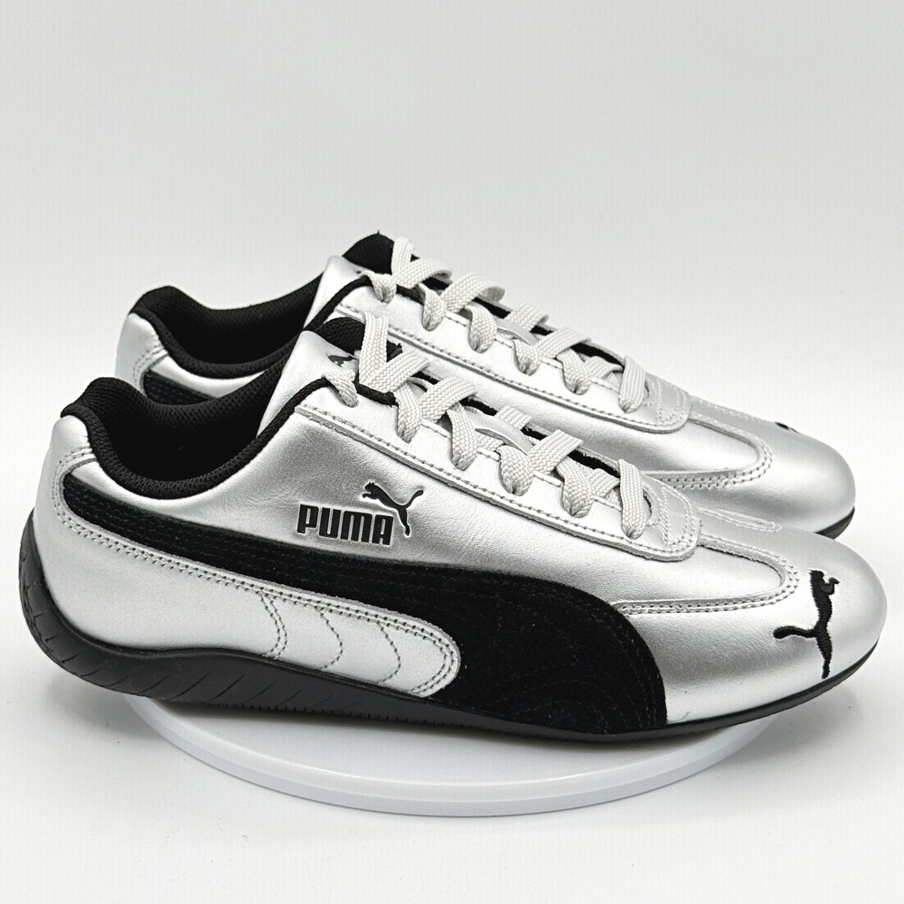 Puma Speedcat Metallic Silver / Size 7 Womens / 405357-01